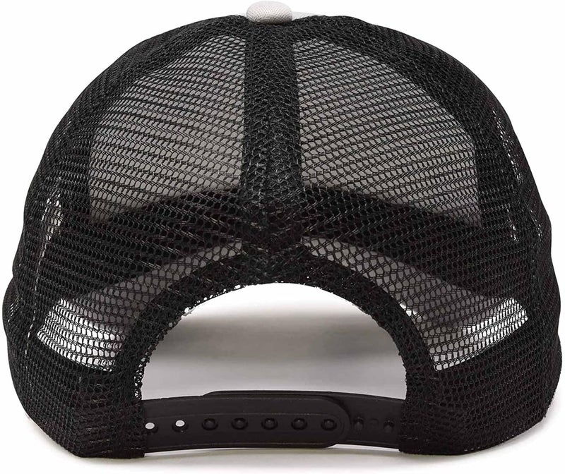 DALIX Two Tone Trucker Hat Summer Mesh Cap with Adjustable Snapback Strap - Image 2
